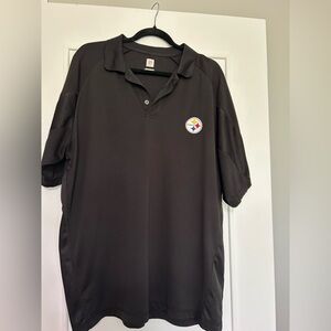 NFL Black Pittsburgh Steelers Polo